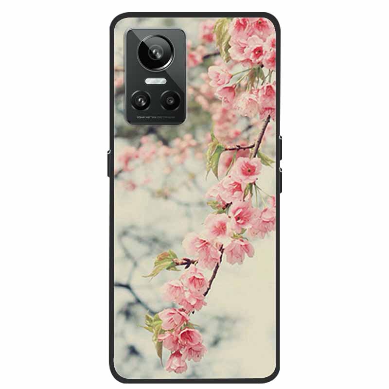 Mobilskal För Realme GT Neo3 Fodral Svart Silikon Mjuk Baksida För Realme GT Neo 3 Mobilskal Fodral RealmeGT G T Neo 3 Coque
