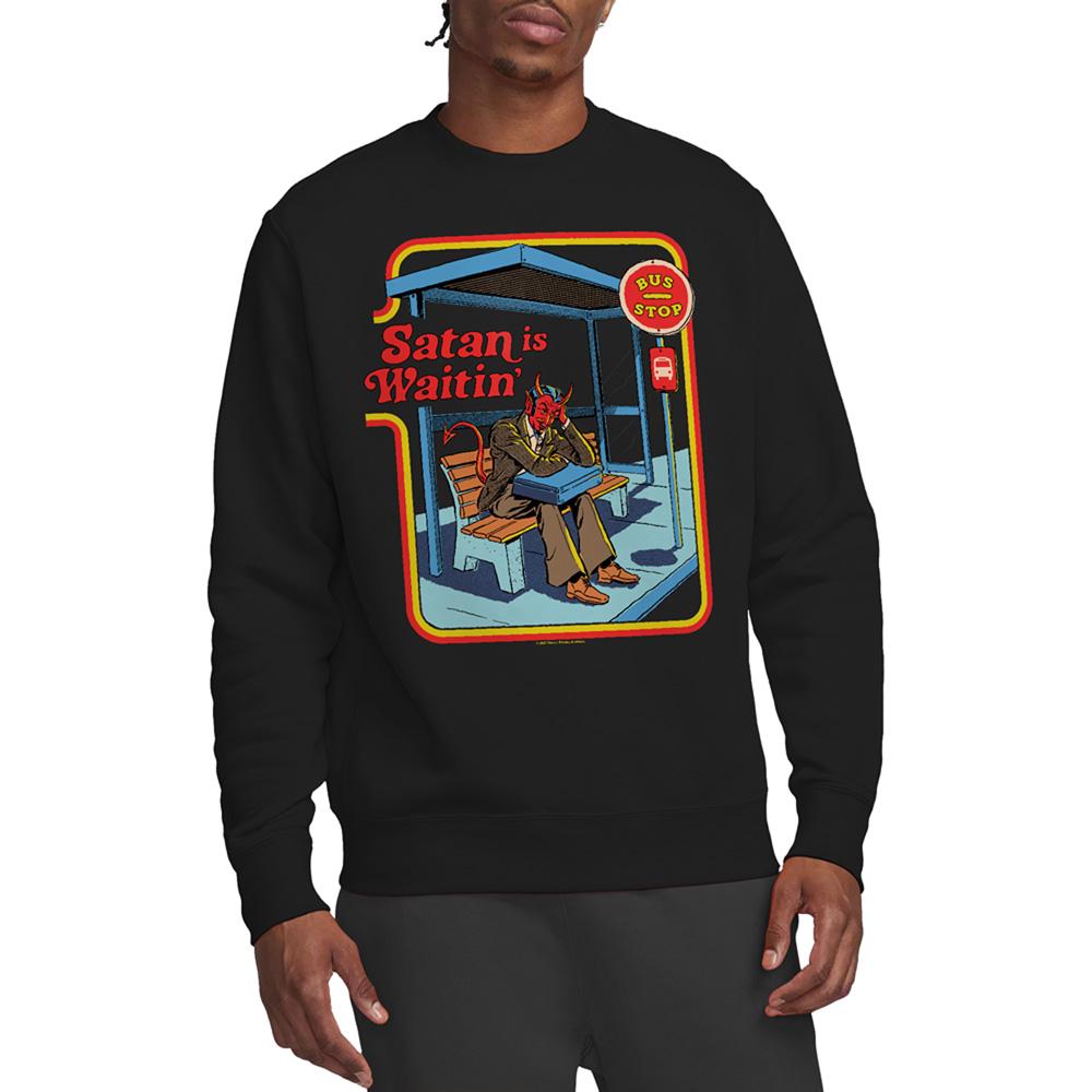 Steven Rhodes Unisex Adult Satan Is Waitin Sweatshirt