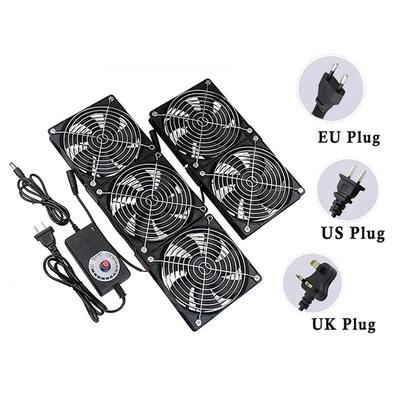 Multifunctional Exhaust Cooling Fan with Switch Cable for PC CPU Server Chassis Router Ventilation Fast Cooling System