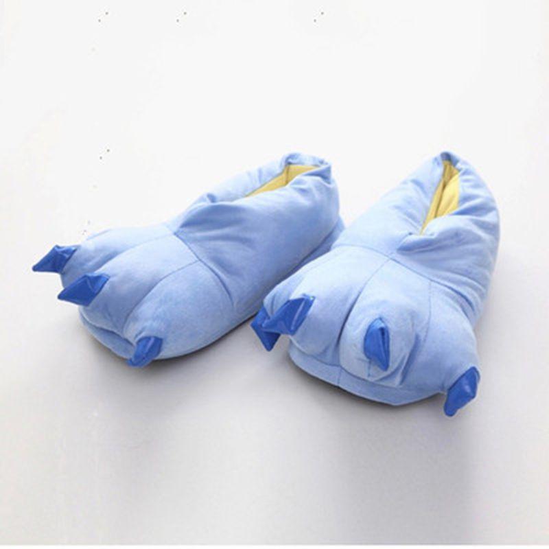 

Jumpsuits Flannel Hooded Pajamas Winter Spring Halloween Costume Cosplay Blue Shoes,EU40-EU45