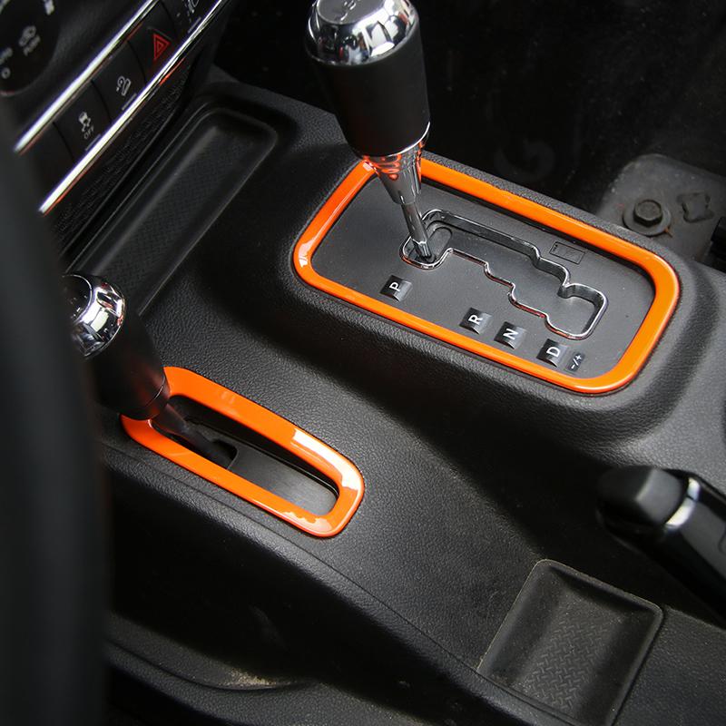 ABS Auto Getriebe Trim Dekoration Abdeckung Aufkleber Fit für Jeep Wrangler JK 2011-2017 Innen Zubehör