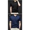 New Arrival Men's Fashion Solid Short Sleeve Polo Shirt Summer Breathable Comfortable Turn Down Collar Tops