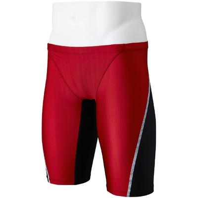 Mizuno Calções Curtos Stream Ace Natação Meio XL, Leggings, Masculino, Vermelho/Preto,