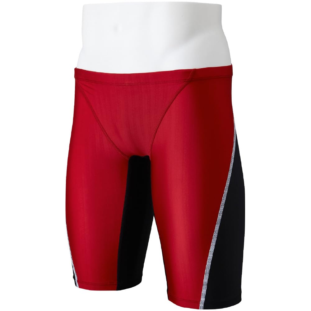

Mizuno Stream Ace Swimming Half XL Shorts, Spats, Men s, Red/Black,