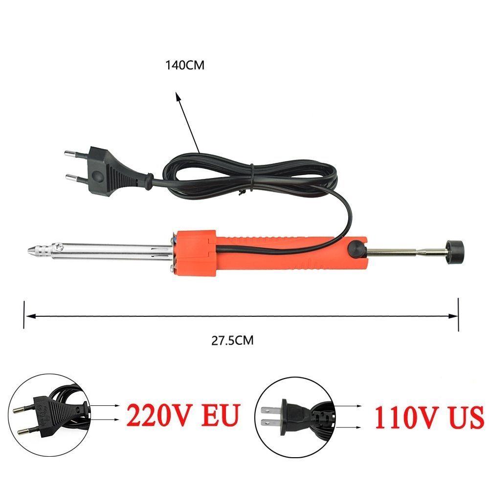 36w Electric Vacuum Solder Sucker ABS Removal Solder Iron Pen  Welding Repair Tool