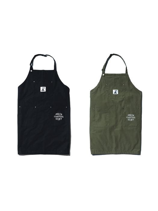 

POLERSTUFF POLER QUILT FABRIC 2WAY BBQ APRON Black (P22F4573499442386)