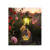 Solar Light Nativity Manger Scene Resins Sculpture Holy Family Ornament For Outdoor Garden Christian Home Decoration