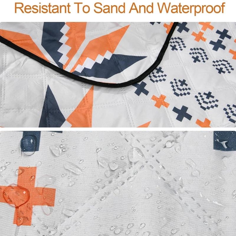 Large Outdoor Picnics Mats Nonslip Grass Resistant Durability Camping Pad for Family Gatherings