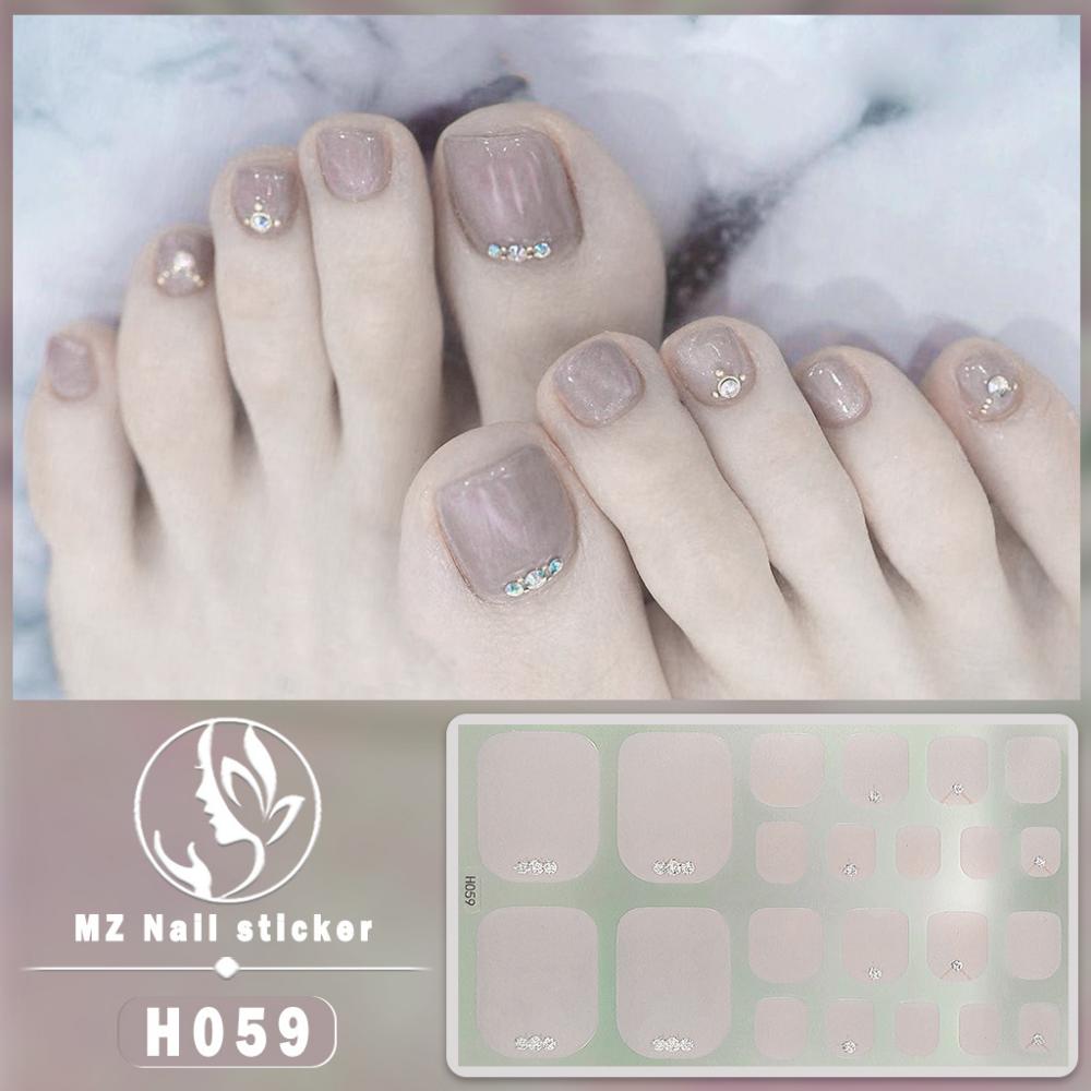 Fake Nails Toenail Sticker 3D Imitation Diamond Manicure Patch Waterproof and Long-lasting Whitening Toenail Sticker Wholesale