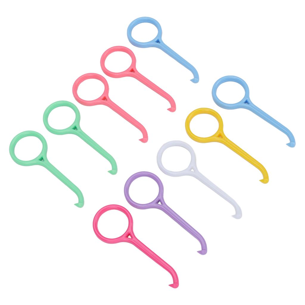 10 ks Nástroj pro vyjímání alignerů Malá velikost Snadno se vejde Péče o ústní dutinu Odstraňovač zubních rovnátek a retainerů