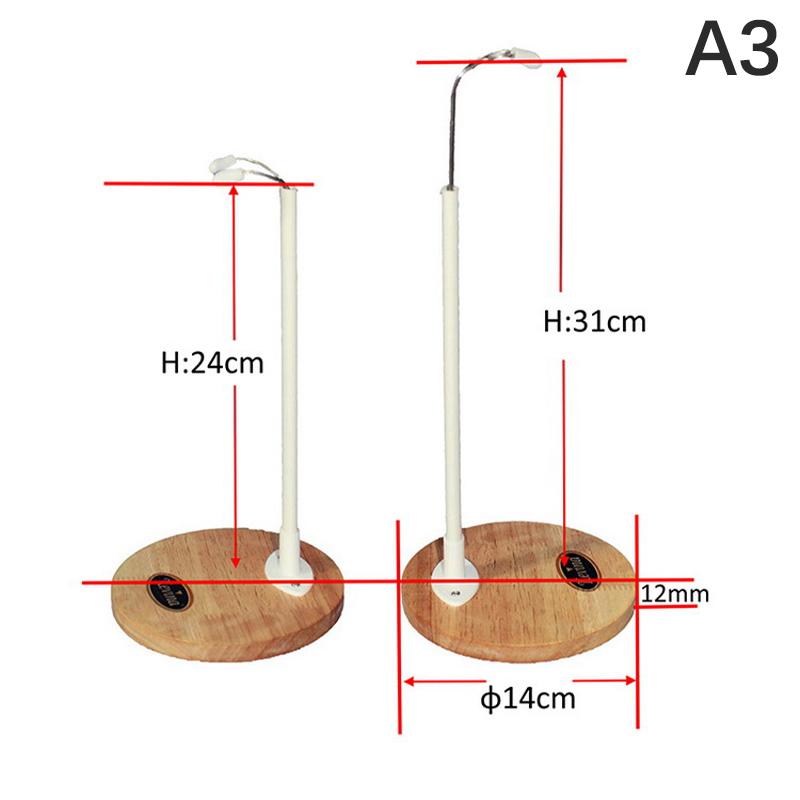 

20-60 см подставки для кукол, держатель для кукол, пластиковая опора, деревянное основание 14*31cm