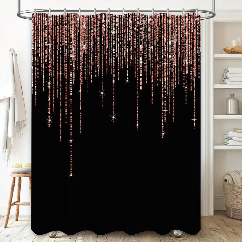 Blue Shower Curtain With Jellyfish Pattern Bathroom Decor For Home Bathrooms Modern Waterproof Fabric Shower Curtains Decoration