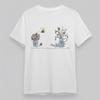 Women's Plus Size Fashion Classic T-Shirt Flowers Bees And Vases Graphic Tee