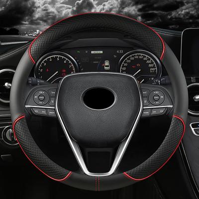 Car Steering Wheel Cover Leather 38cm for Toyota Corolla Fortuner Sequoia Auris Avensis YARIS Vios Celica 86 Rav4 4Runner C-HR