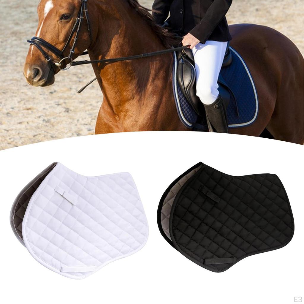 Horse Saddle Pad Dressage Lightweight Riding Protect Thighs Anti Slip Shock Absorbing Sports