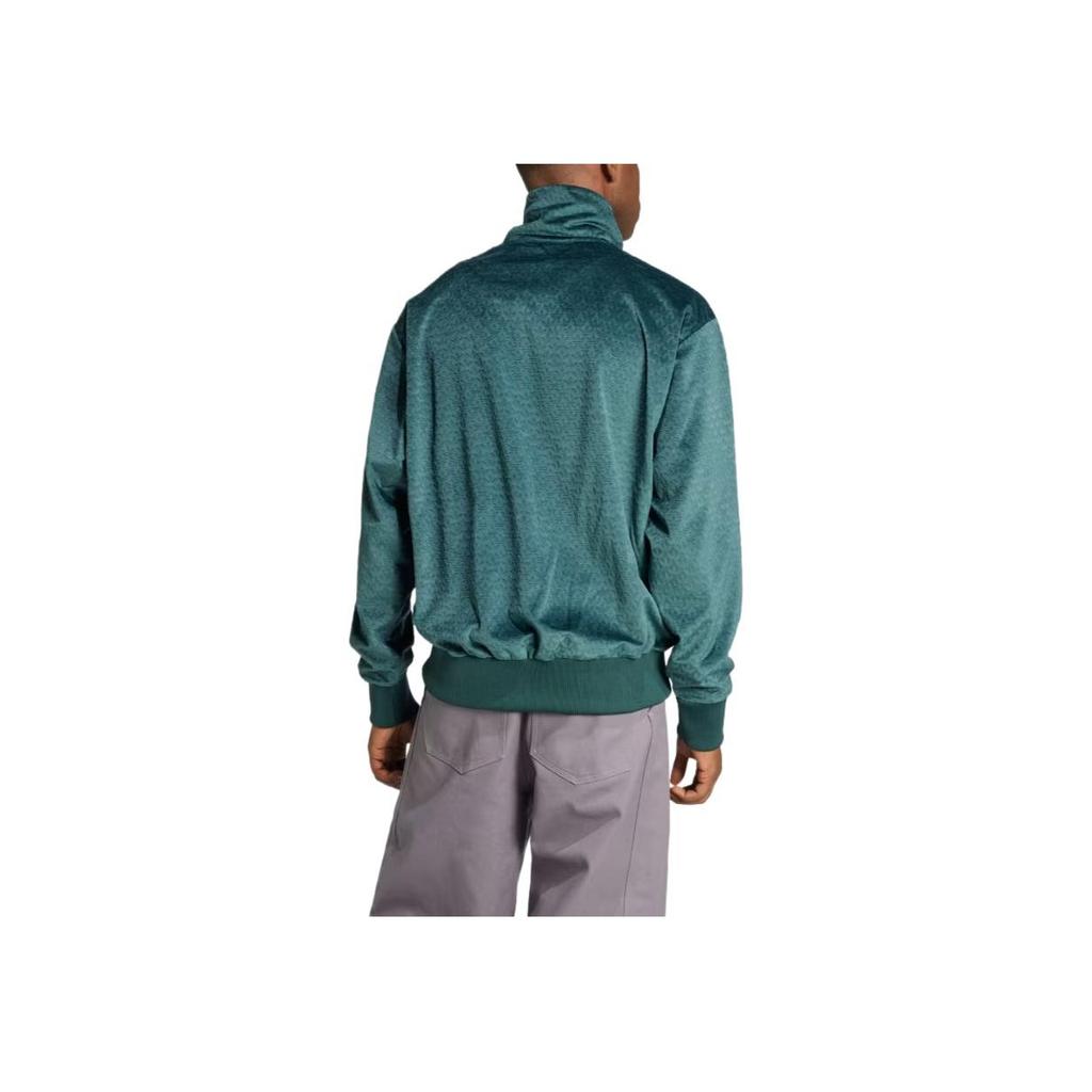 adidas Originály Monogram Track Top Pohodlná Teplá Stylová Ležérní Sportovní Bunda Pánské bundy Minerálně zelená IZ2546
