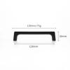 WV Black Kitchen Cabinet Storage Handles 96-320mm Dressers Cupboard Closet Wardrobe Door Drawer Knobs Furniture Hardware Pulls
