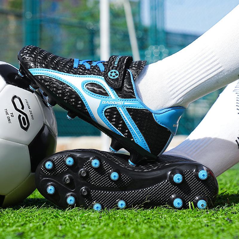 Velcro Children S Football Shoes Spiked Broken Nails Boys Shoes Girls Shoes Elementary School Students Game Training Sports Shoes 28