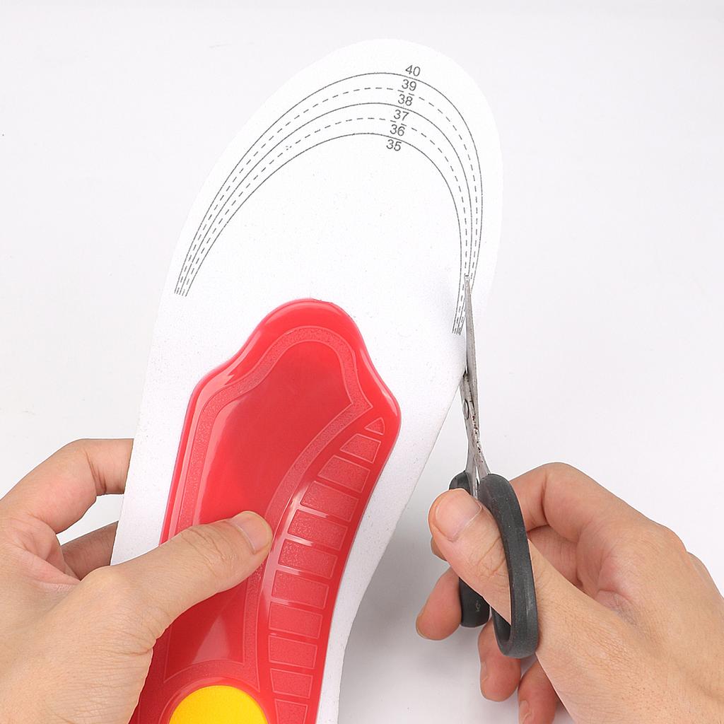 EVA Orthotic Insoles Arch Support Flat Foot Corrective Shoe Inserts Cushion Pads Shock Absorption Athletic Insoles for Men Women