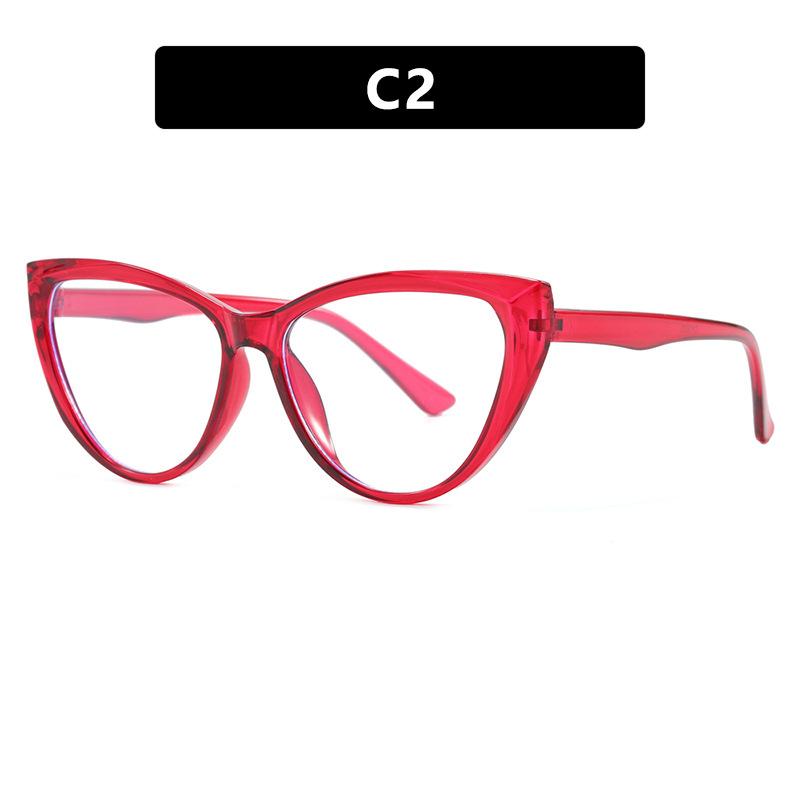 New Fashion Cat Eye Women Glasses Frame Clear Anti Blue Light Optical Eyewear Computer Glasses