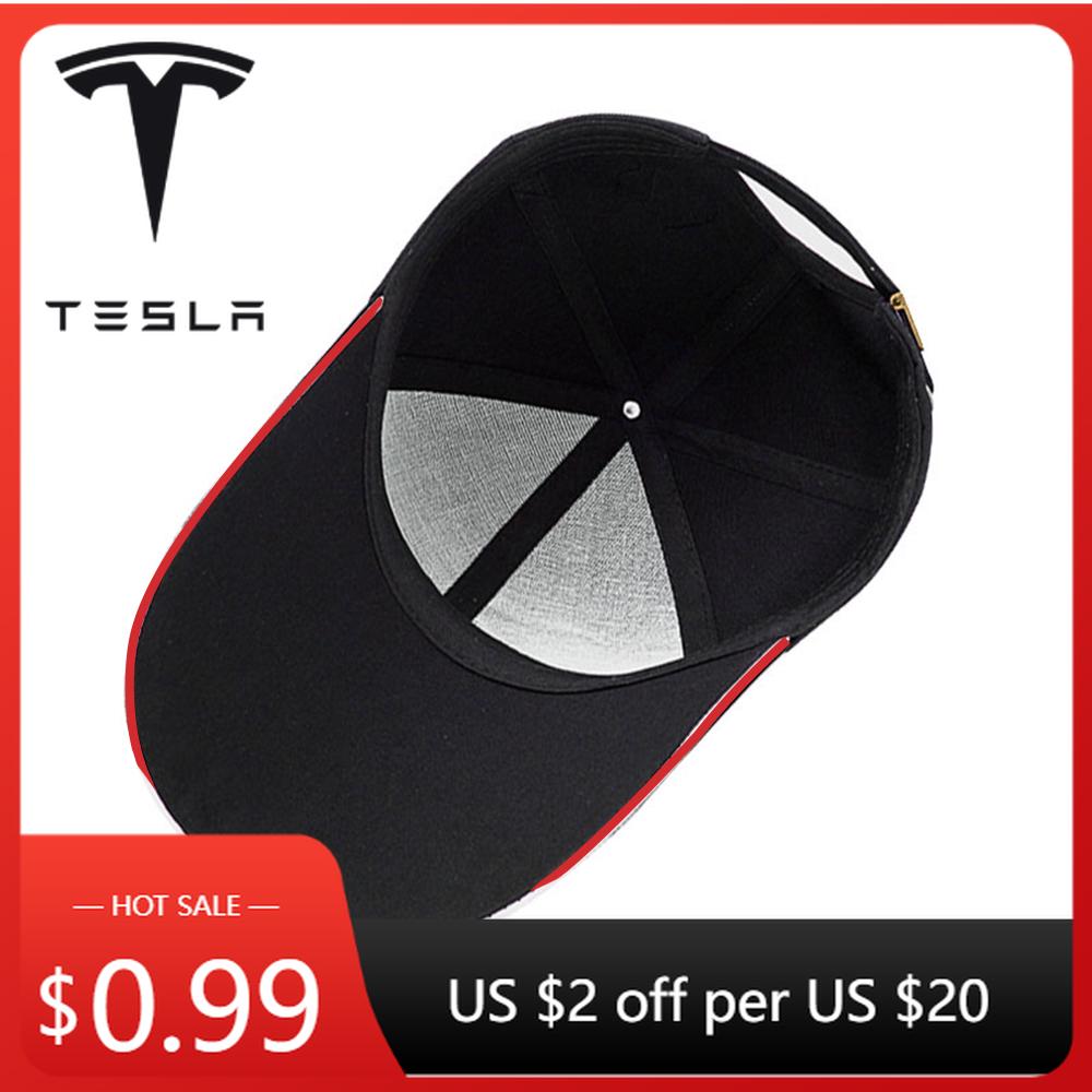 Car Sticker Tesla New Fashion Unisex Embroidery Baseball Caps Outdoor Adjustable Casual Hats Sunscreen Hat For Tesla Model 3 S X