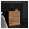 Loft Bedside Cabinet 40 Cm Oak Wotan Large Bedside Table Nakastlik For Bedroom