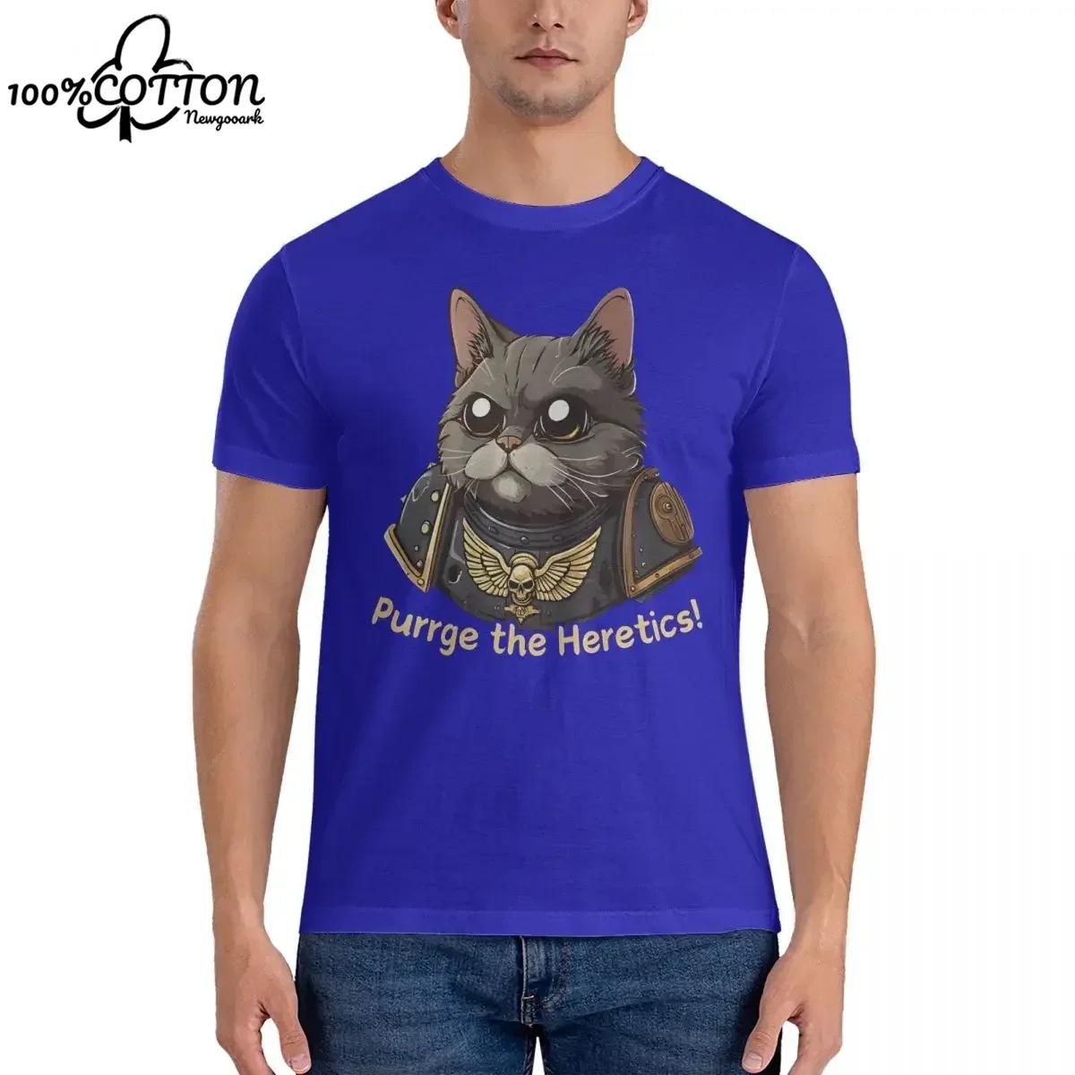 

100% Хлопковая Футболка Purrge The Heretics Мужская W-Warhammer 40k Винтажная Футболка с Коротким Рукавом и Круглым Вырезом Новинка Топы 4XL