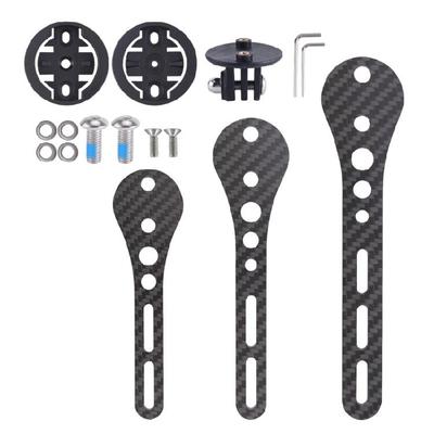 Carbon Fiber Bike Mount Adjustable Design Multifunctional Bike Equipment Holder Quick Installation for Locate   Lights