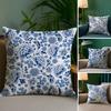 Classical Aesthetics Blue And White Porcelain Pillow Case Comfort Sofa Bed Silky Elegant Invisible Zipper Custom Decorative a