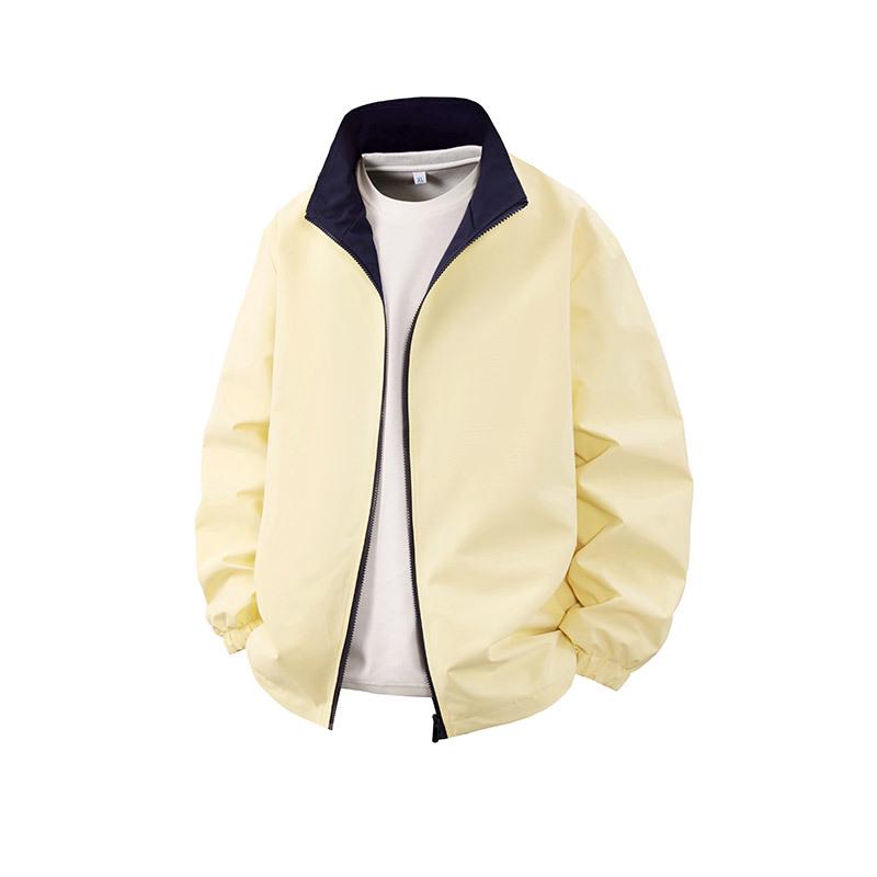 Men's Trendy Versatile Hooded Jacket - Spring/Autumn 2026, Color Block, Korean Style Casual Top