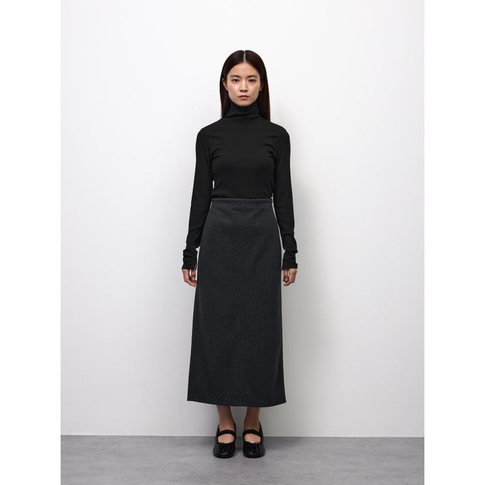 Gu By Uniqlo Cozy Melton Skirt Short Length