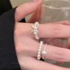 Beaded Ring for Women, A Niche Design for The Index Finger, Light Luxury and High-end Style, Multiple-layered Ring for Finger Wearing