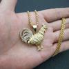 Hip Hop Jewelry Animal Rooster Zodiac Pendant Necklace