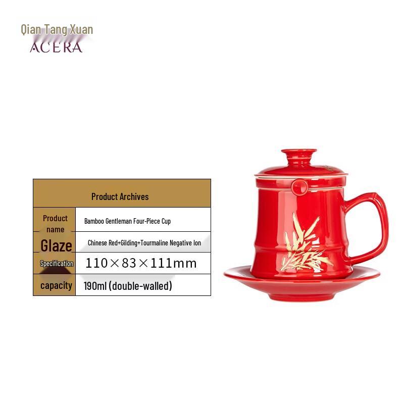 Набор керамических чашек «Джентльмен из бамбука» от Qiangtangxuan