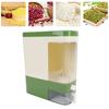 Rice Dispenser Press Type Humidity Proof Slim Rice Storage Container with Cup for Cereal Grain