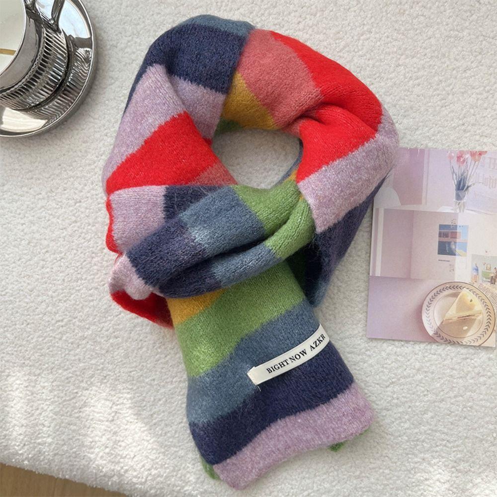 Apparel Accessories Korean Style Scarf Letter Embroidery Autumn Winter Shawl Scarf Gift