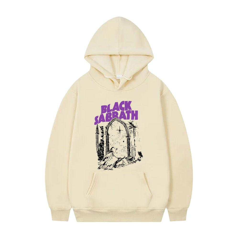 Heavy Metalová Rocková Kapela Black Sabbath Mikina Pánská Dámská Oblečení Ležérní Fleecová Bavlněná Mikina Pánská Oversized Pulovrová Mikina s Kapucí