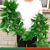 Artificial Green Leaf Vine for Decorative Wrapping: Ideal for Water Pipes, Air Conditioning Wires, Ceiling, Wall Hanging, and Winding Decorations.