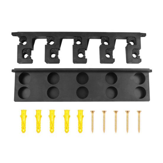 Wall Mount Fishing Rod Holder 10 Holes Multi-function Vertical Fishing Pole Display Storage Rack Organizer Stand Fishing Accessories