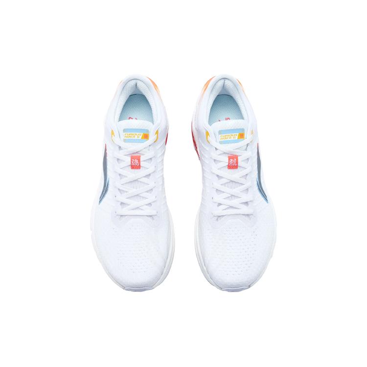 Li Ning Furious Rider 5.0 Casual Shoes Men's Low top Standard White/New Aurora Blue ARZR001-10