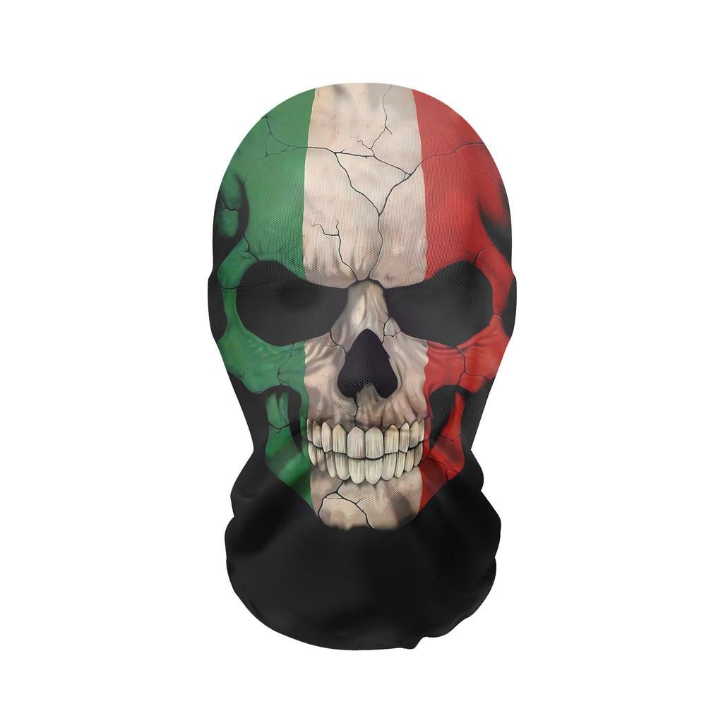 Unique Skull Head Full Face Mask Stylish Mesh Design Party Costume Accessory For Halloween And Christmas Celebrations