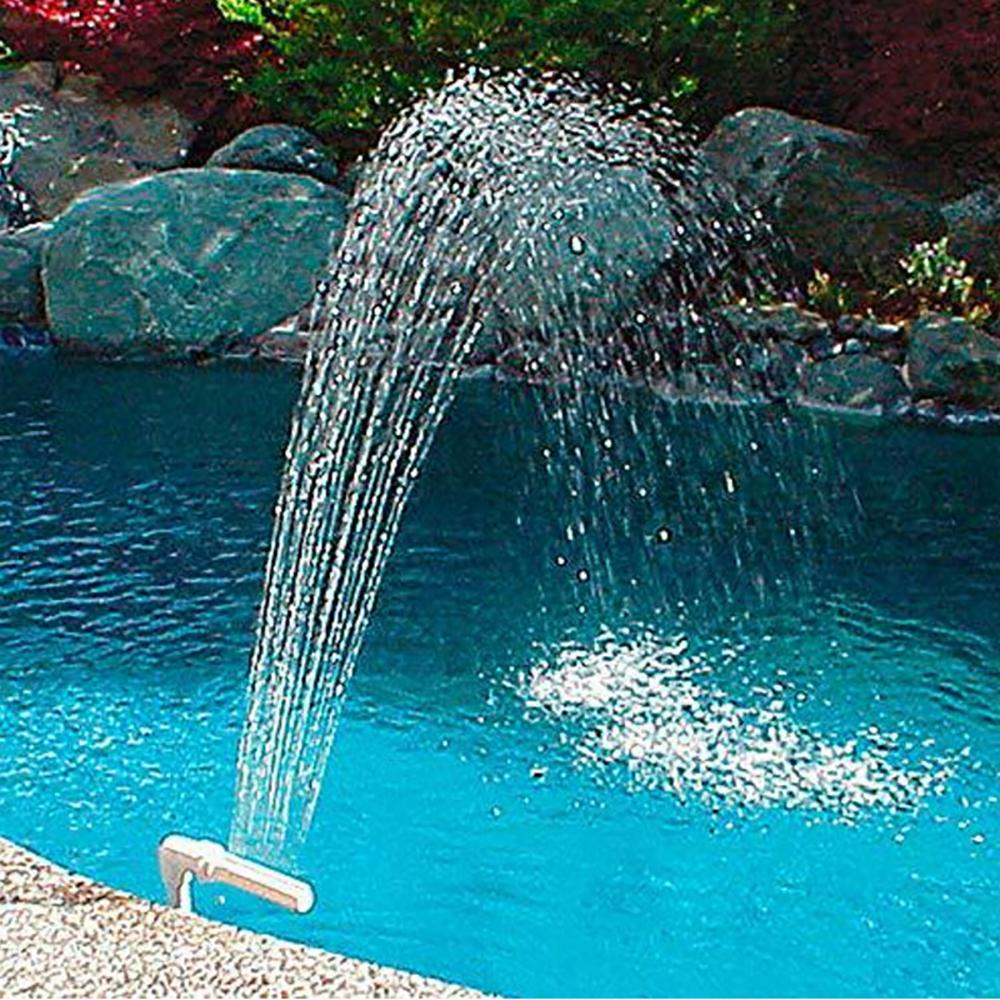 Adjustable Swimming Pool Waterfall Fountain Kit PVC Water Spray Pool Pond Spa Cooling Decorations Swimming Pool Accessories