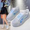 Scarpe Estive da Donna Firmate Nuovo Stile Moda Scarpe con Plateau Rosa Piattaforme di Lusso Sneakers Tendenza Brillante Strass Scarpe