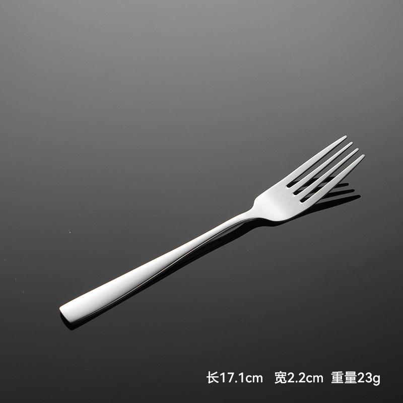 Sada příborů 410 nerezová ocel C007 čtvercová rukojeť západní jídlo nůž, vidlička a lžíce nádobí 5 hlavních částí zrcadlově leštěné hotel