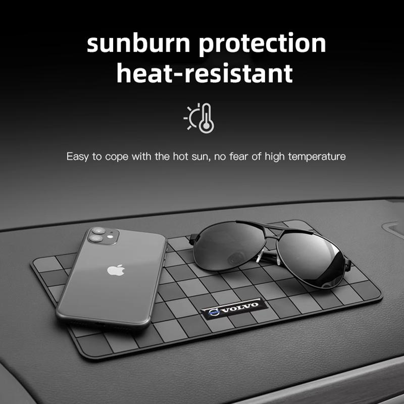 Dashboard Silicone Anti Slip Pad Phone Car Key Storage Pad For Volvo XC40 S80 T6 V90 EX30 EM90 C40 S40 S80L V60 V40 XC90 S60 S90