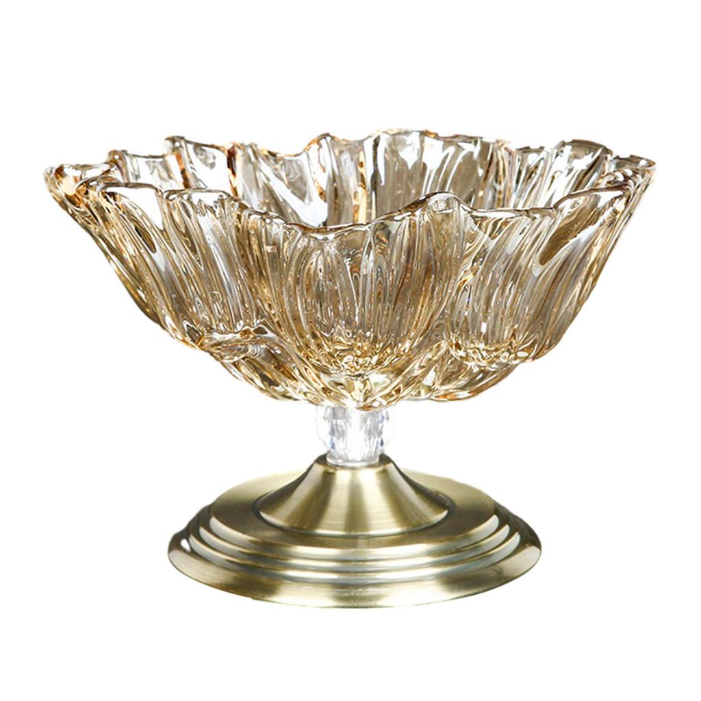 Fruit Plate Salad Plates Decorative Glass Bowl for Bread Cupcake Style C