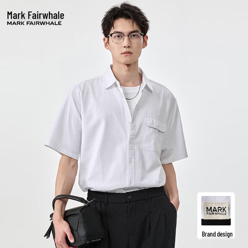 Mark Fairwhale Men s Summer Workwear Short Sleeve Shirt L