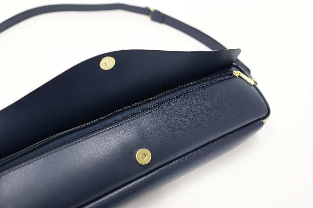 Flute x Legato Legato Largo Pearl Flute Collaboration Flute Case Cover For both C foot joint and H foot joint Flute mat included [Pearl Largo] #Navy