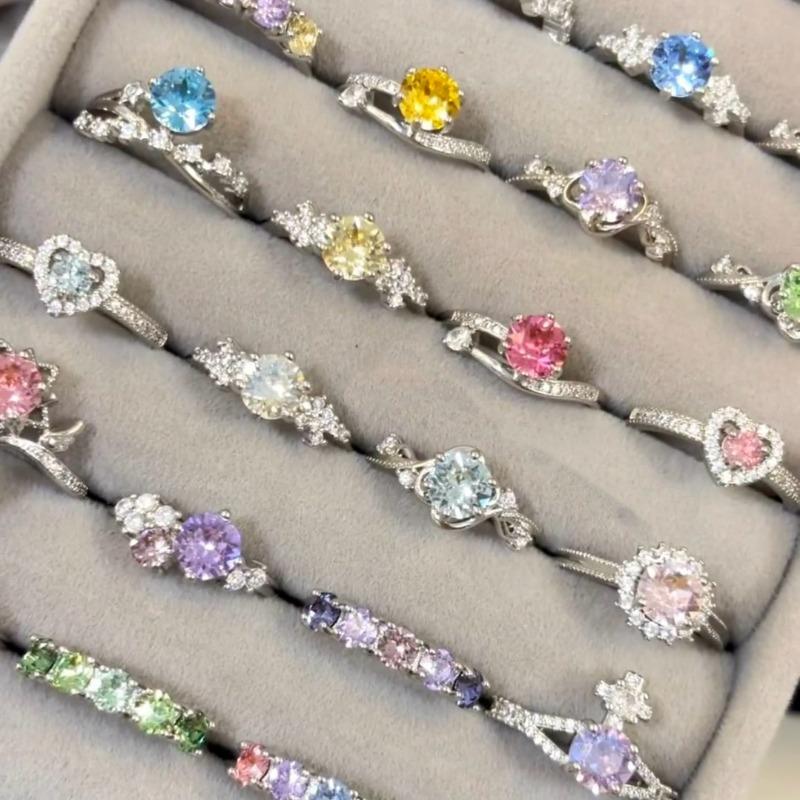 Prsten na otevírání sáčků se cukrem, pozlacený skutečným zlatem, osazený diamanty, Lehký, Vysoce luxusní, High-end, Prsten na ukazováček, Univerzální šperk pro dojíždění