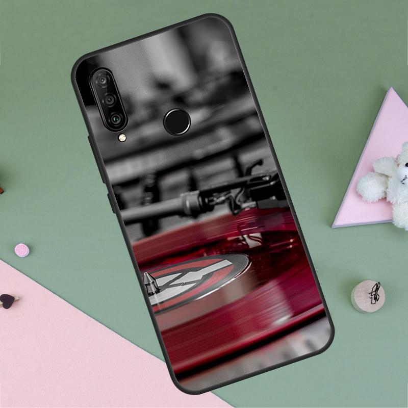Vinyl DJ Record Art For Huawei P30 P40 Lite P60 Pro Nova 7i 8i 11i 12i 12s 10 9 SE Y90 Y60 Y70 Y72 Y61 Y91 Case